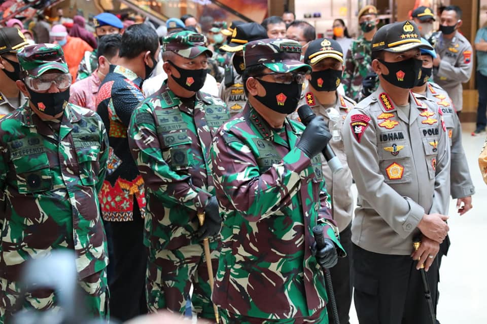 Panglima TNI dan Kapolri Cek Disiplin Protokol Kesehatan di Semarang