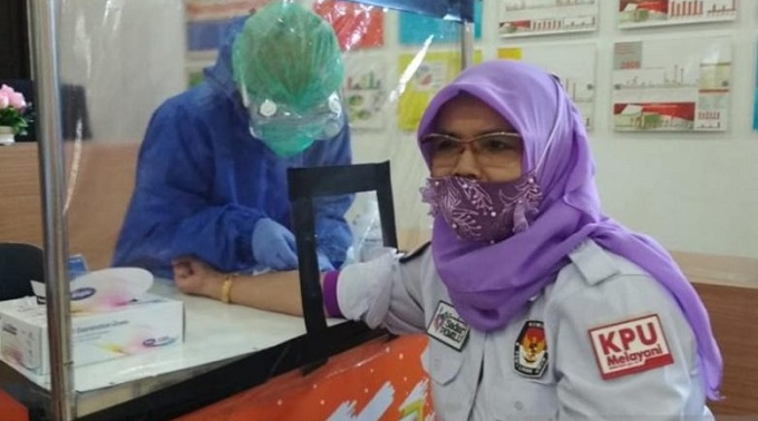 KPU Bartim Pastikan Petugas Coklit Bebas Covid-19