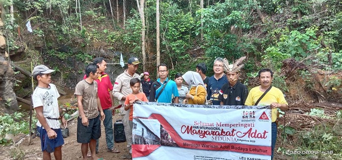 Sambut Hari Adat, BPHD AMAN Barut Taman Pohon