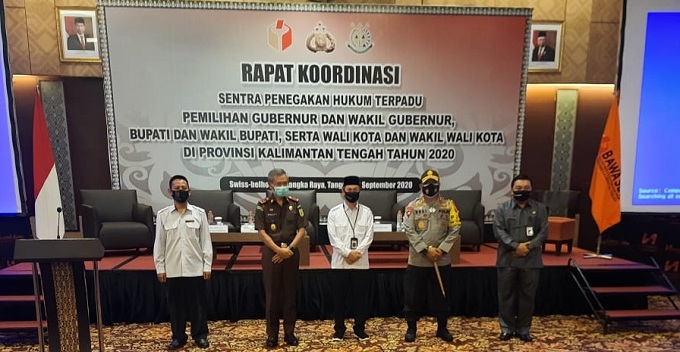 Bawaslu Kalteng Kumpulkan Penegak Hukum untuk Samakan Persepsi