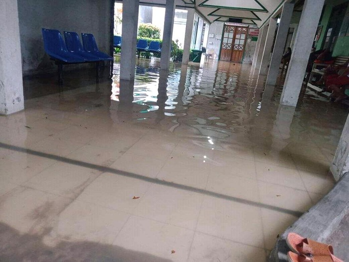 Seharian Diguyur Hujan, RS Dr Murjani Sampit Kebanjiran