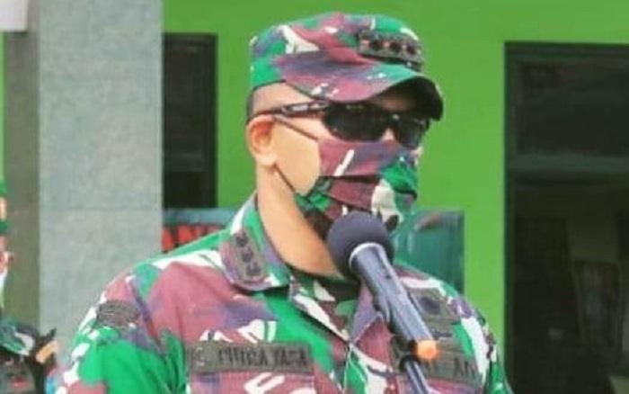 Tegas! Dandim Palangka Raya Minta Koramil Tegakkan Protokol Kesehatan ke Masyarakat