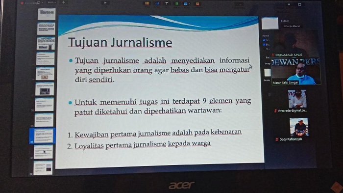 Marah Sakti Siregar Bongkar Filosofi Jurnalisme di Depan Wartawan Kalteng