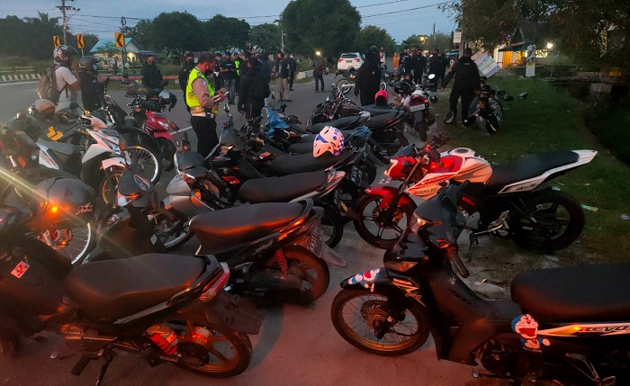 Balapan Liar Beraksi Lagi, 15 Orang dan 23 Motor Diamankan