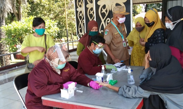 Ini Hasil Rapid Tes Pedagang Pasar Ramadan Sampit