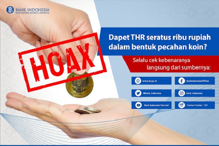 BI Kalteng: Uang Rp 100.000 Jenis Koin adalah Hoax