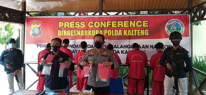 Dalam 2 Minggu, Ditresnarkoba Polda Kalteng Ringkus 6 Pengedar Narkoba