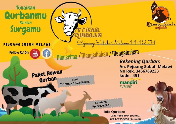 Tahun ini Komunitas Pejuang Subuh Kembali Tebar Daging Qurban