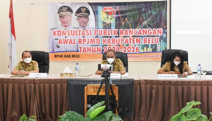 Wakil Bupati Belu Pimpin Forum Konsultasi Publik Rancangan Awal RPJMD