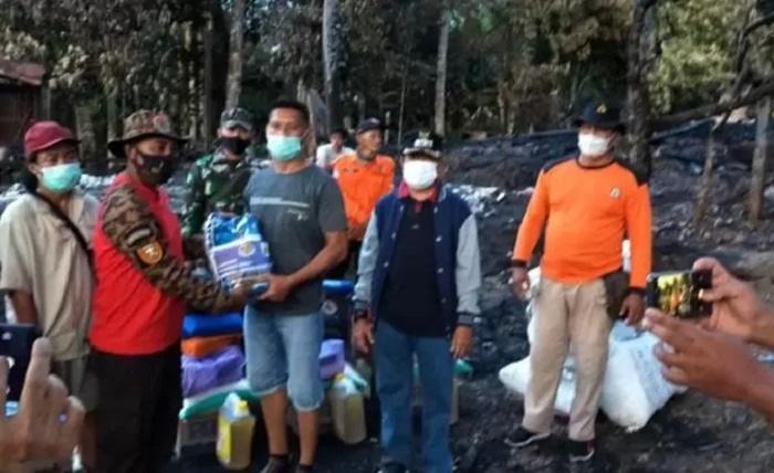 Empat Rumah Terbakar di Tumbang Olong II, Wabup Salurkan Bantuan