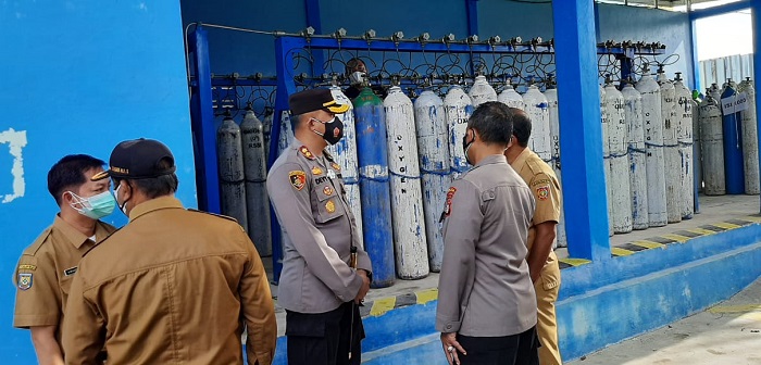 Polda Kalteng Tinjau Ketersediaan Oksigen Di RSSI Pangkalan Bun 