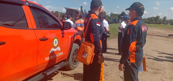 Tim Inafis Polda Kalteng Selidiki Penyebab Ledakan Tongkang di PT. Korindo