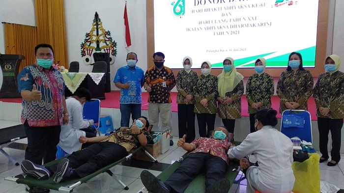 Hari Bhakti Adhyaksa ke-61, Kejati Kalteng Gelar Aksi Donor Darah