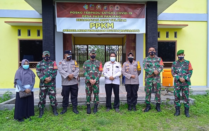 Dandim Pangakalan Bun Tinjau Posko Terpadu Satgas Covid-19