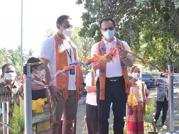 Dapat Dukungan CSR BRI, Gedung SDN Ini Diresmikan Bupati Belu