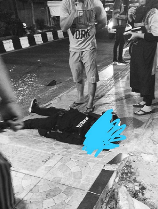 Seorang Kakek Penjaga Parkir di Sampit Ditabrak Ojol