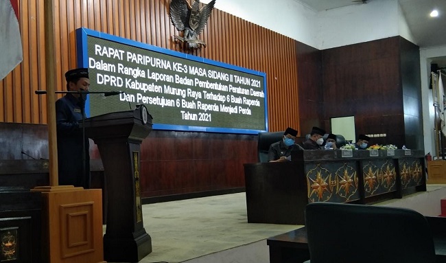 Enam Perda Disetujui, Dewan Mura Minta Ada Sosialisasi ke Masyarakat