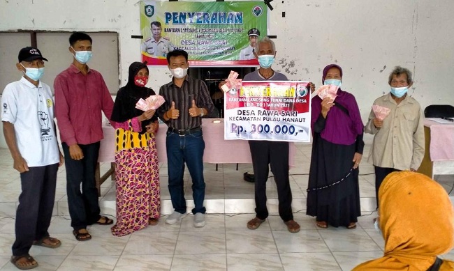 Asyik! BLT-DD di Desa Rawa Sari Dirapel