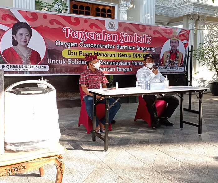 SKHB Terima Bantuan Oxygen Concentrator, Agustiar Sabran: Untuk Bantu Masyarakat