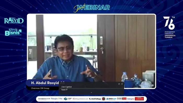 Klinik Bisnis Gelar Webinar Nasional Bersama H. Abdul Rasyid dan Guru Besar Ekonomi