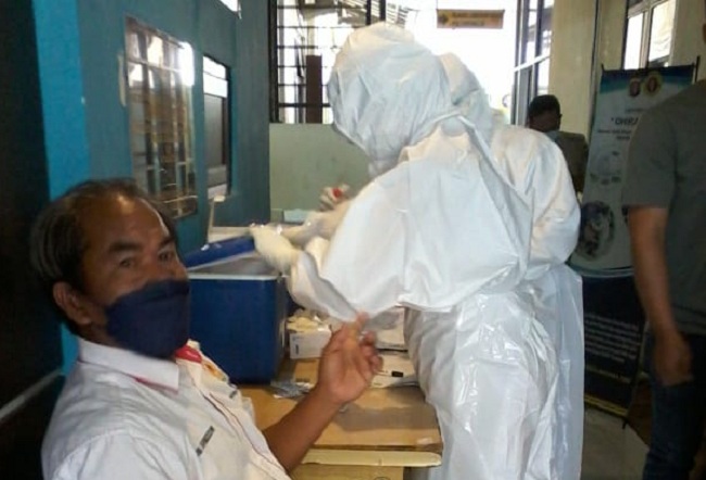 Kontingen Kalteng untuk PON Swab PCR di RS Bayangkara, Ini Hasilnya