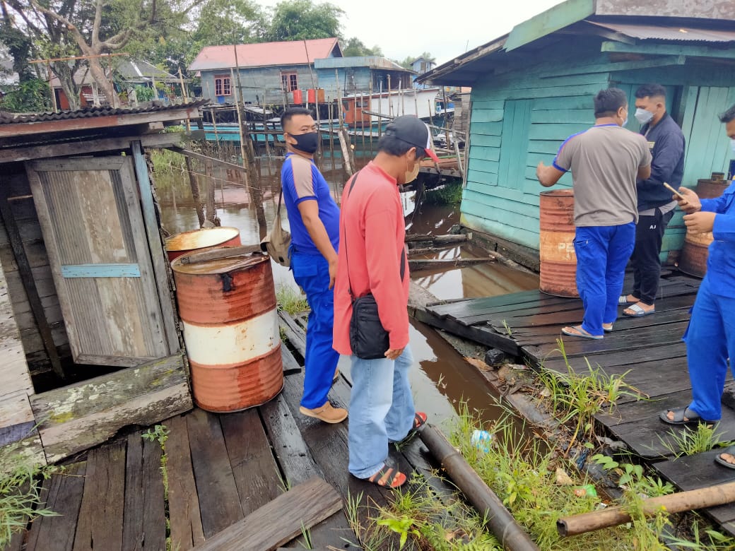 Polisi Sebut Kapal Penabrak Lanting Warga Di Sungai Mentaya Akan Tanggung Jawab