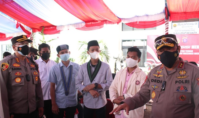 Gandeng Polda Kalteng, Cipayung Plus Palangka Raya Gelar Vaksinasi Massal