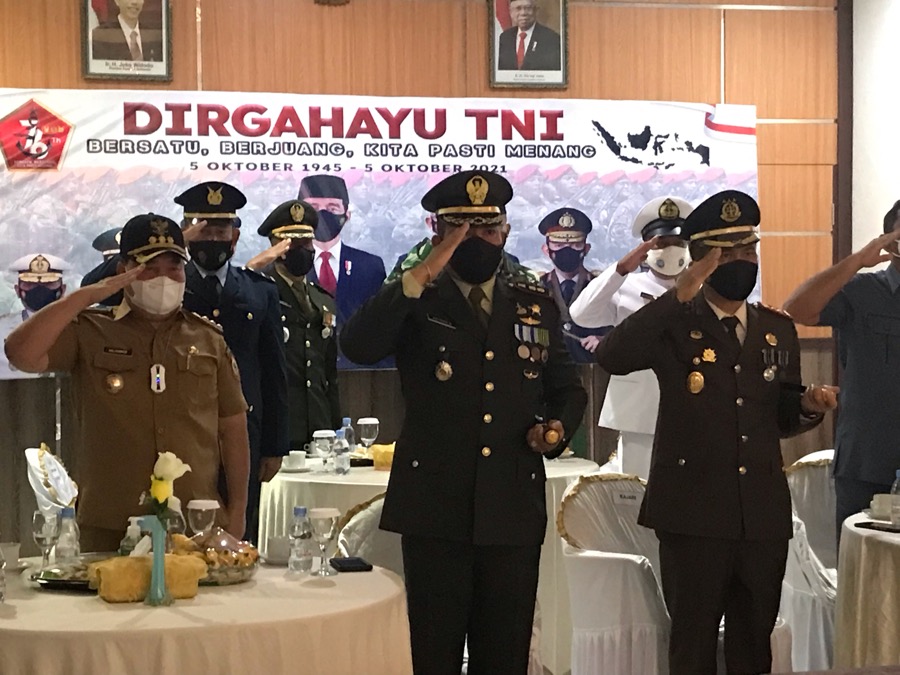 Forkopimda Kotim Ikuti Apel HUT TNI ke 76