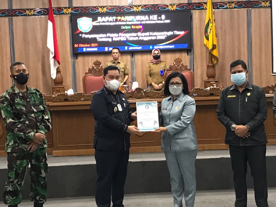 Ini Isi Pidato Pengantar Bupati Kotim Pada Rancangan Peraturan dan Nota Keuangan Daerah Tentang APBD 2022