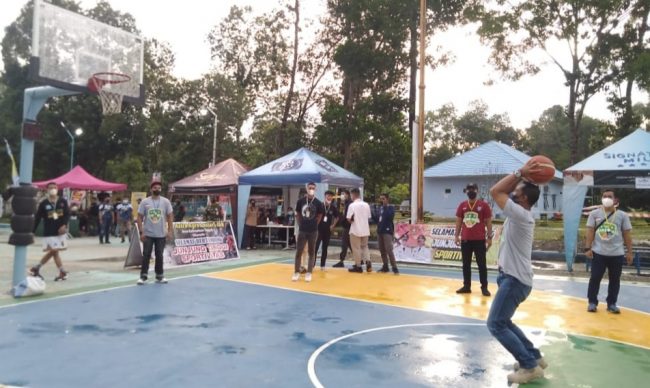 Danlanud Iskandar Pangkalan Bun Buka Turnamen Bola Basket Bupati Cup