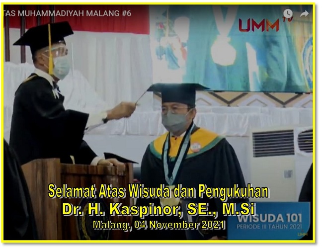 Pernah Diminta Jadi Wartawan, Kini Kaspinor Raih Gelar Doktor