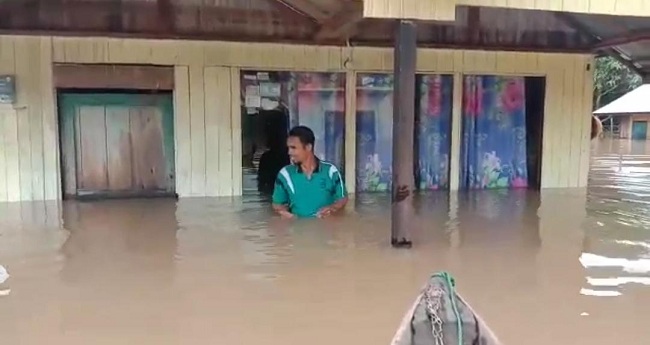 Banjir Rendam Puluhan Desa di Kotim, Ratusan KK Dilaporkan Terdampak