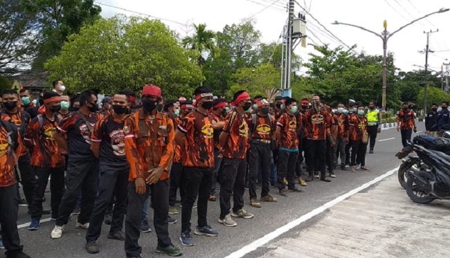 Pertanyakan Kejelasan Nasib, Pam Pemuda Pancasila Kalteng Gelar Aksi Damai