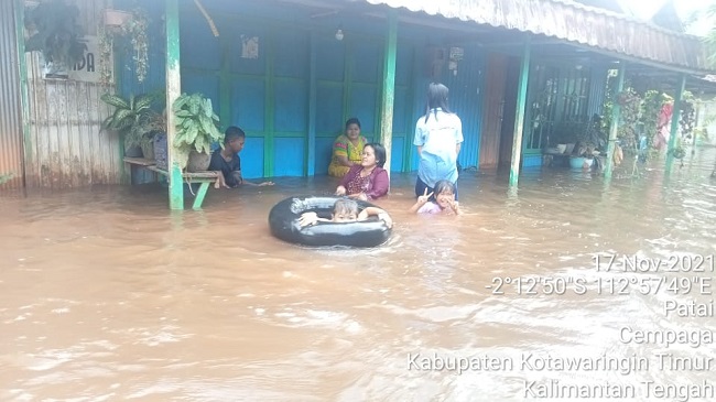 Level Status Banjir di Kotim Meningkat, Pemkab Minta Makaimalkan Bantuan