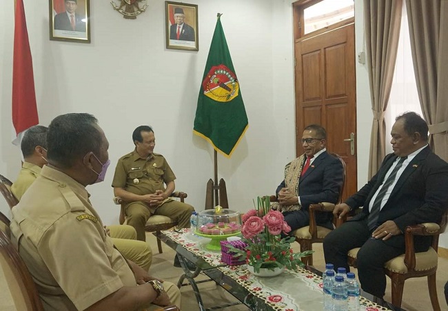 Ambassador Timor Leste Kunjungi Bupati Belu, Ini Misi yang Dibawa