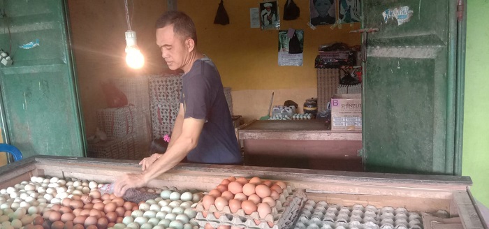 Jadi yang Tertinggi, Harga Telur di Pasar Pangkalan Bun Meroket