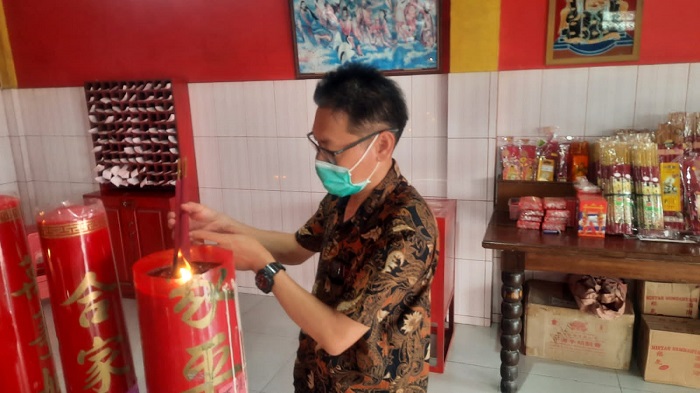 Masih Pandemi, Kelenteng Damai Sejahtera Ibadah Secara Bergantian