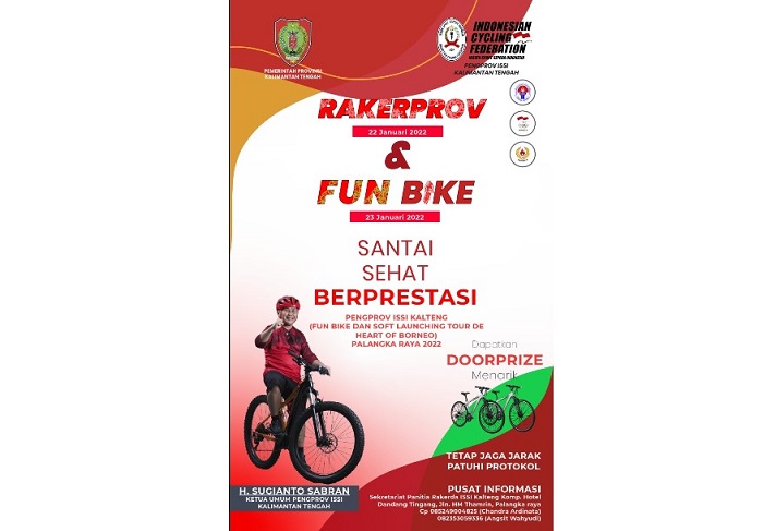 Gelar Acara Fun Bike, Sugianto Sabran: Kita Bumikan Budaya Bersepeda di Kalteng