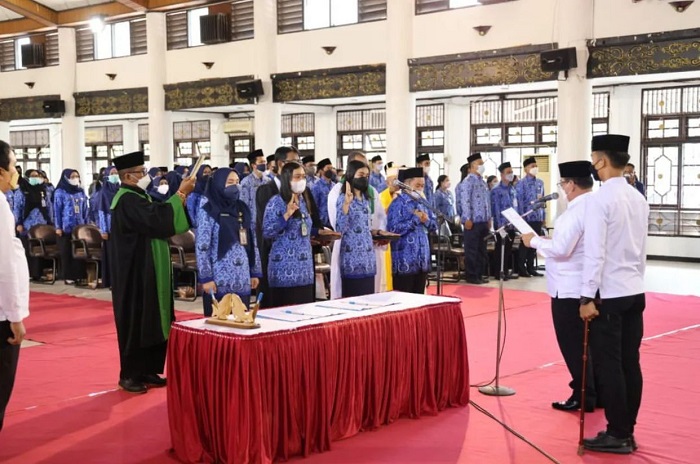 Setelah Nunggu Satu Tahun Lebih, Ratusan CPNS di Kotim Akhirnya Dilantik