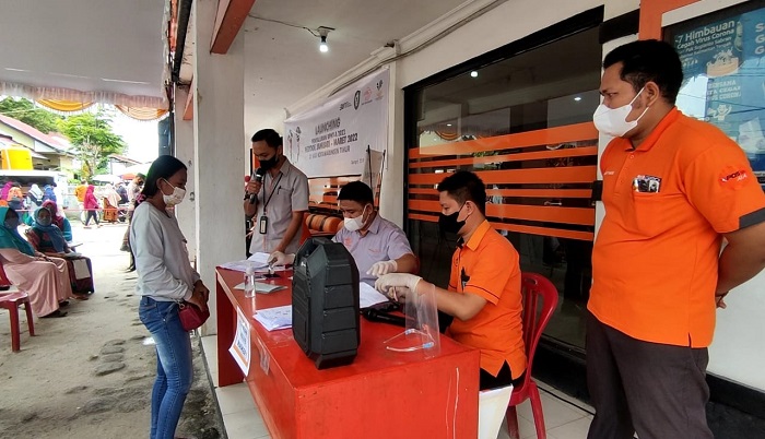Mau Ambil Bantuan di Kantor Pos Sampit? Wajib Taati Prokes ya
