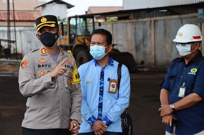 Kapolres Kobar Sidak Lokasi Industri Biji Besi di PT Kapuas Prima Coal