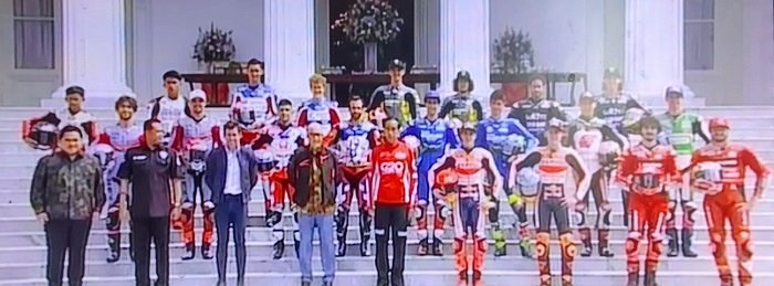 Wow, 20 Pembalap MotoGP Ketemu Langsung Presiden Jokowi di Istana Negara