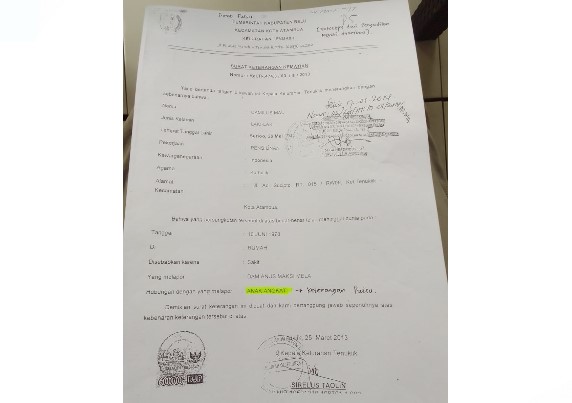 Mengaku Anak Angkat, Pria di Belu Diduga Kerjasama dengan Lurah untuk Palsukan Surat