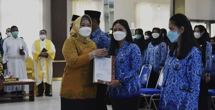 Ratusan CPNS di Pemkab Kobar Resmi Jadi PNS