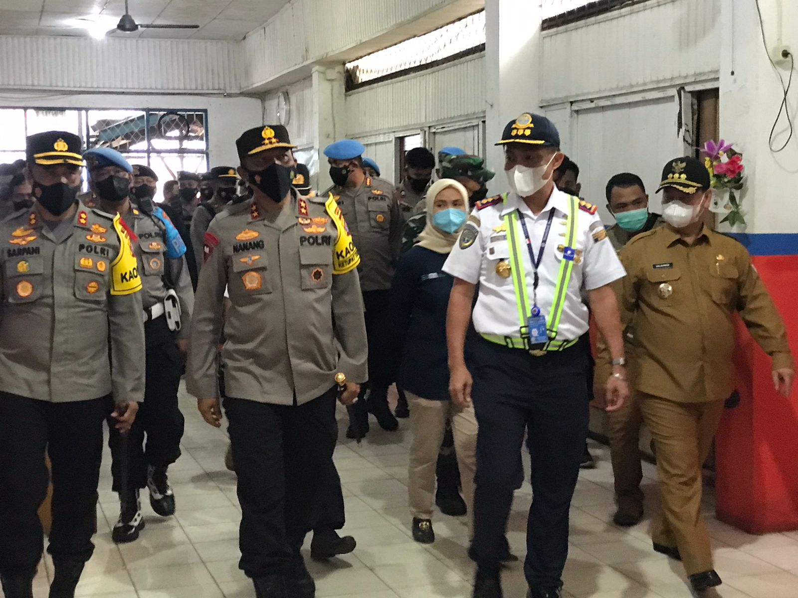 Kapolda Kalteng Pantau Rangkaian Arus Mudik di Sampit