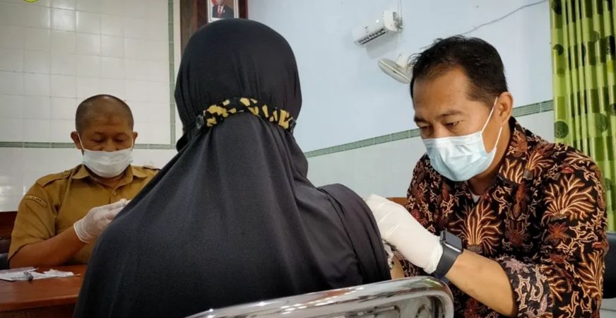 Puluhan CJH Lamandau Jalani Vaksin Meningitis Ulang