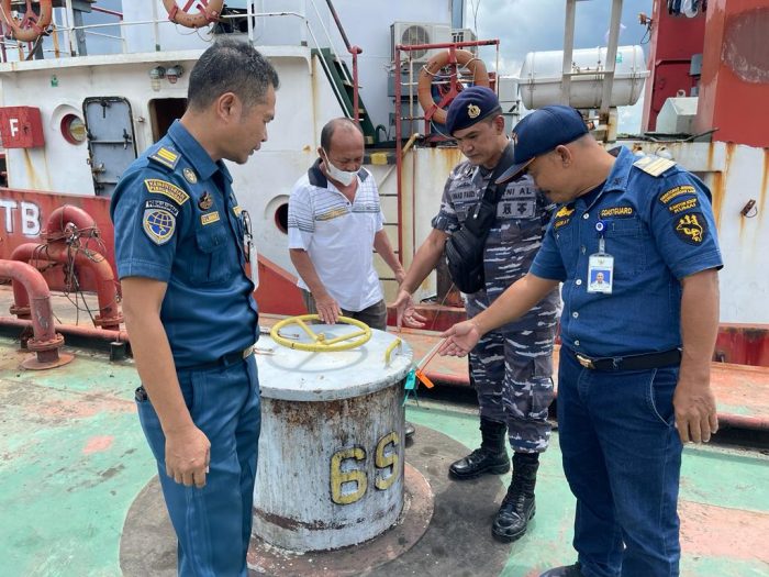 Lanal Banjarmasin Proses Hukum Kapal ini Usai Muat CPO di Perairan Teluk Kumai