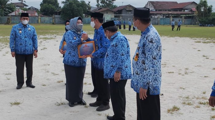 Bupati Pimpin Apel Gabungan Sekaligus Halal Bihalal di Lingkup Pemkab Kobar