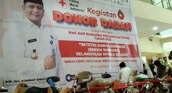 Peringati HANI, BNNP Kumpulkan 161 Kantong Darah