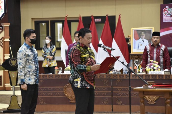 Wagub Edy Pratowo Lantik Jajaran Komisaris dan Direksi PT Jamkrida Kalteng
